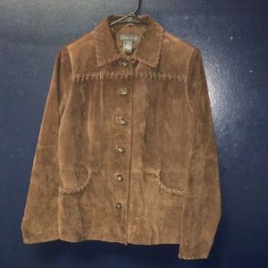 Suede leather jacket